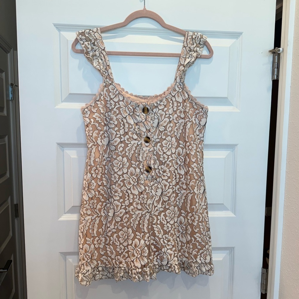 The Cove Floral Lace Women Romper